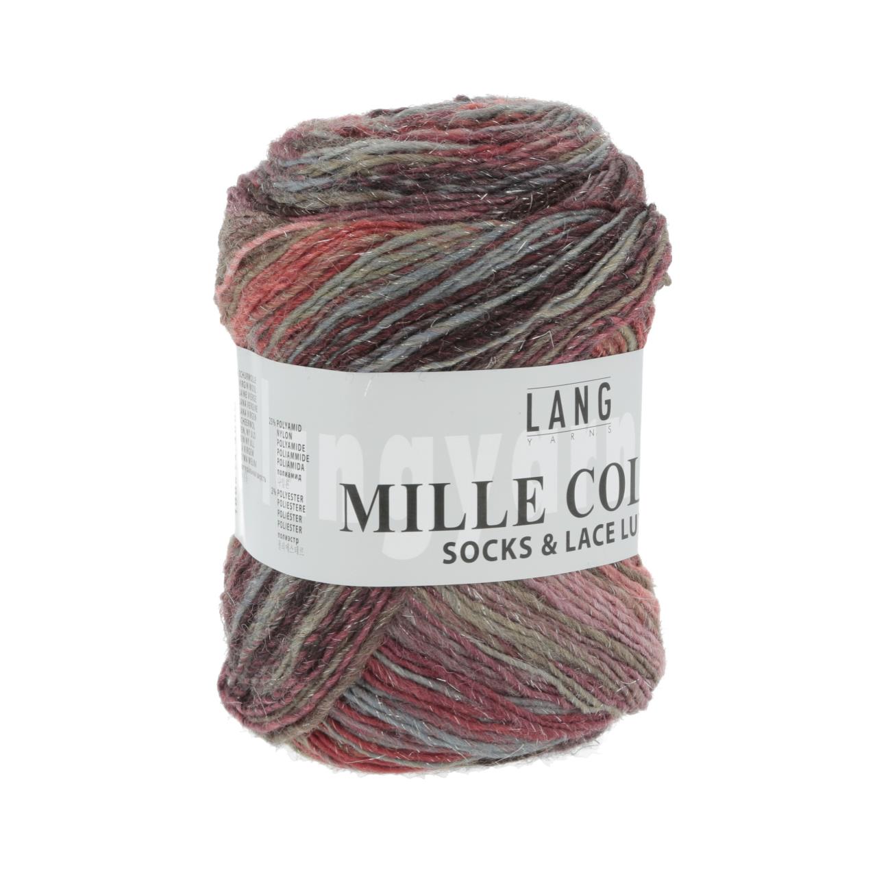 Mille Colori Socks & Lace Luxe 63 Dunkelrot