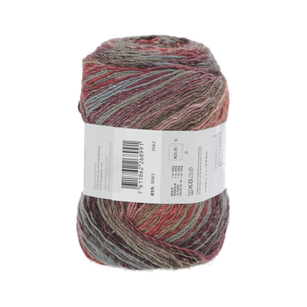 Mille Colori Socks & Lace Luxe 63 Dunkelrot