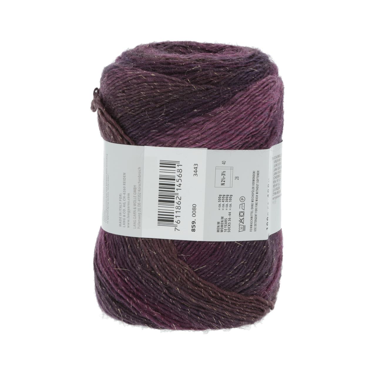 Mille Colori Socks & Lace Luxe 80 Aubergine-Gold