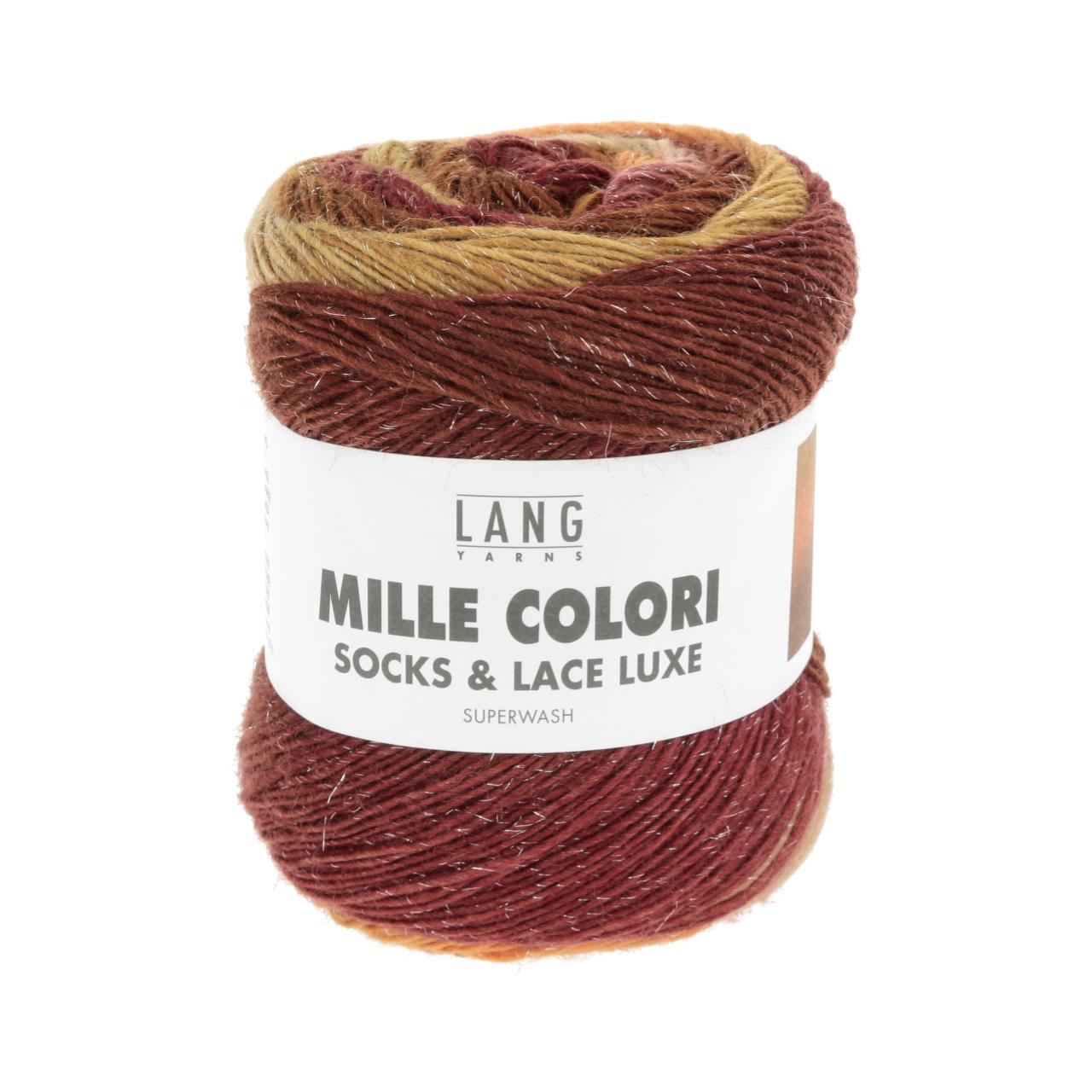 Mille Colori Socks & Lace Luxe 211 Ziegel/Orange/Ocker