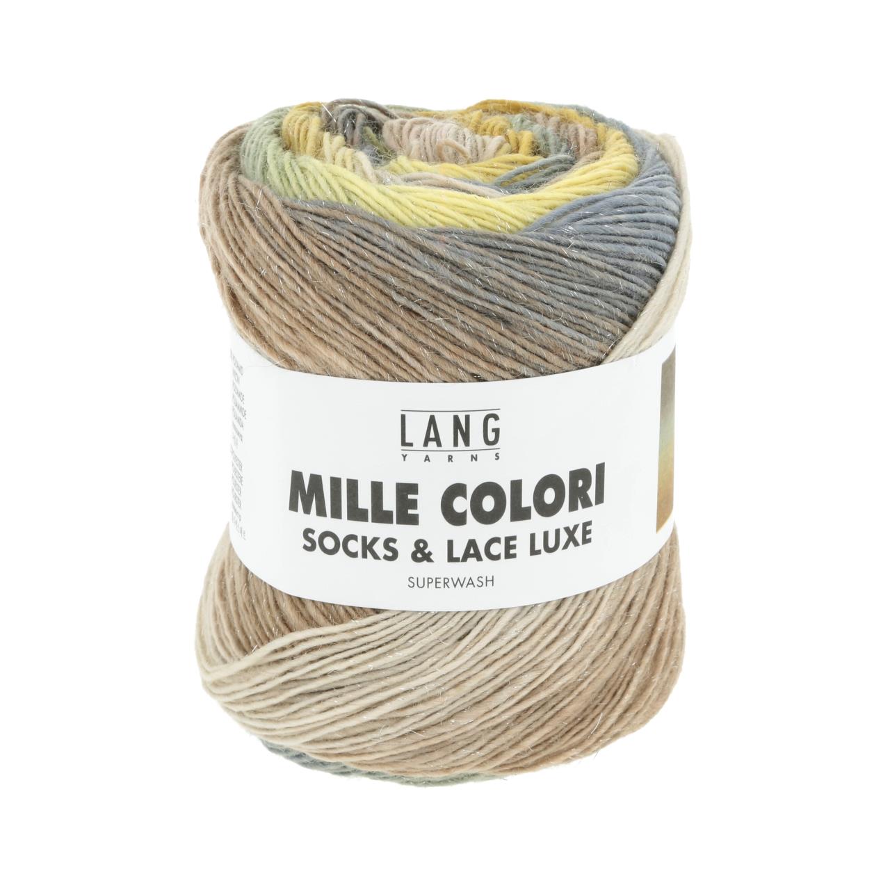 Mille Colori Socks & Lace Luxe 216 Gelb/Ocker/Beige
