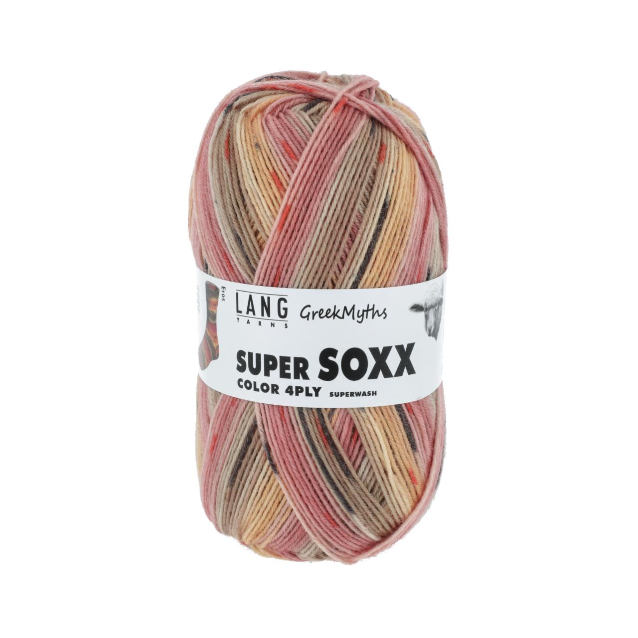 Super Soxx Color 4-Fach 367 Rot/Orange 1120 Eros
