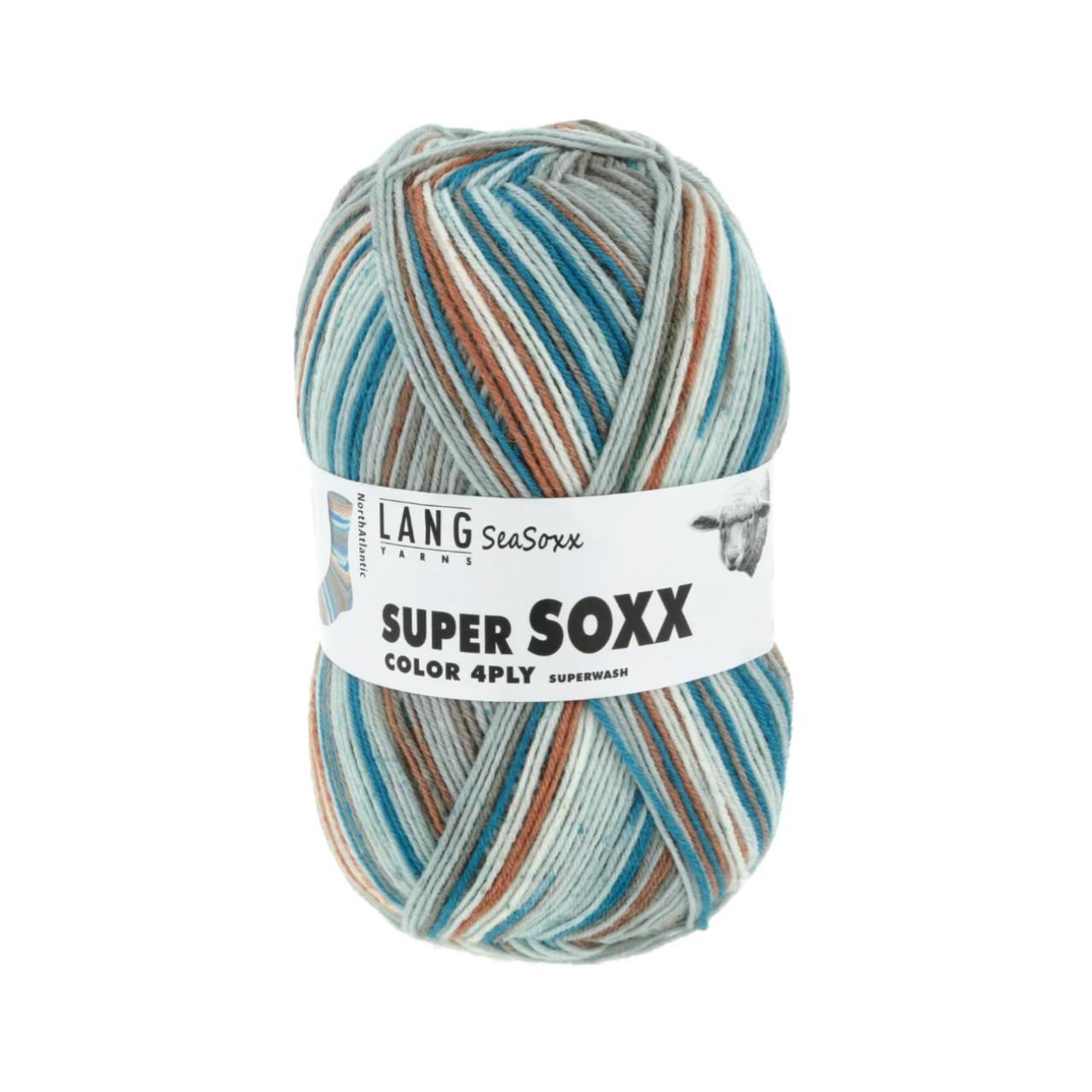 Super Soxx Color 4-Fach 414 Blau/Braun 1128 North Atlantic