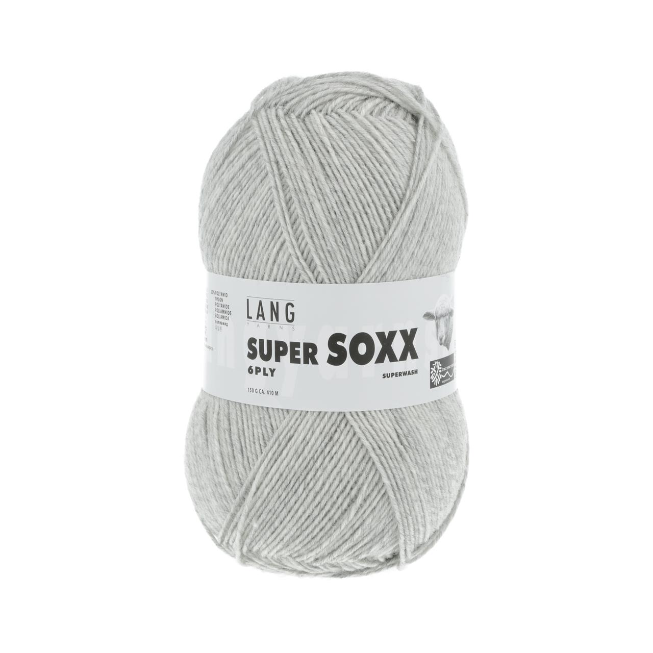 Super Soxx 6-Fach 23 Hellgrau Mélange