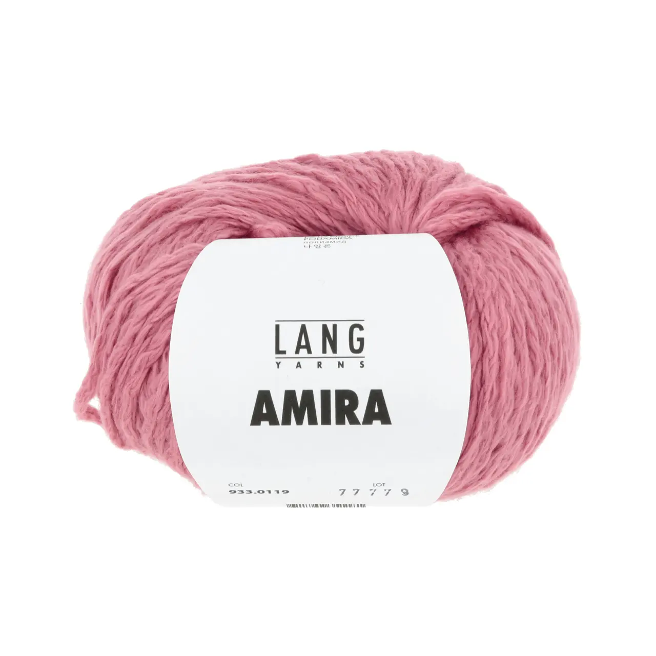 Amira 119 Rosé von Lang Yarns. Amira ist ein Maschengarn mit einem tollen Volumen und einer unglaublichen Leichtigkeit. Diese Eigenschaften machen sie zu einem super Ganzjahresgarn.