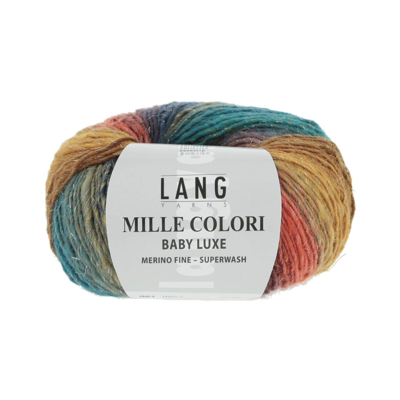 Mille Colori Baby Luxe 53 Dunkelgrün/Ocker/Lachs