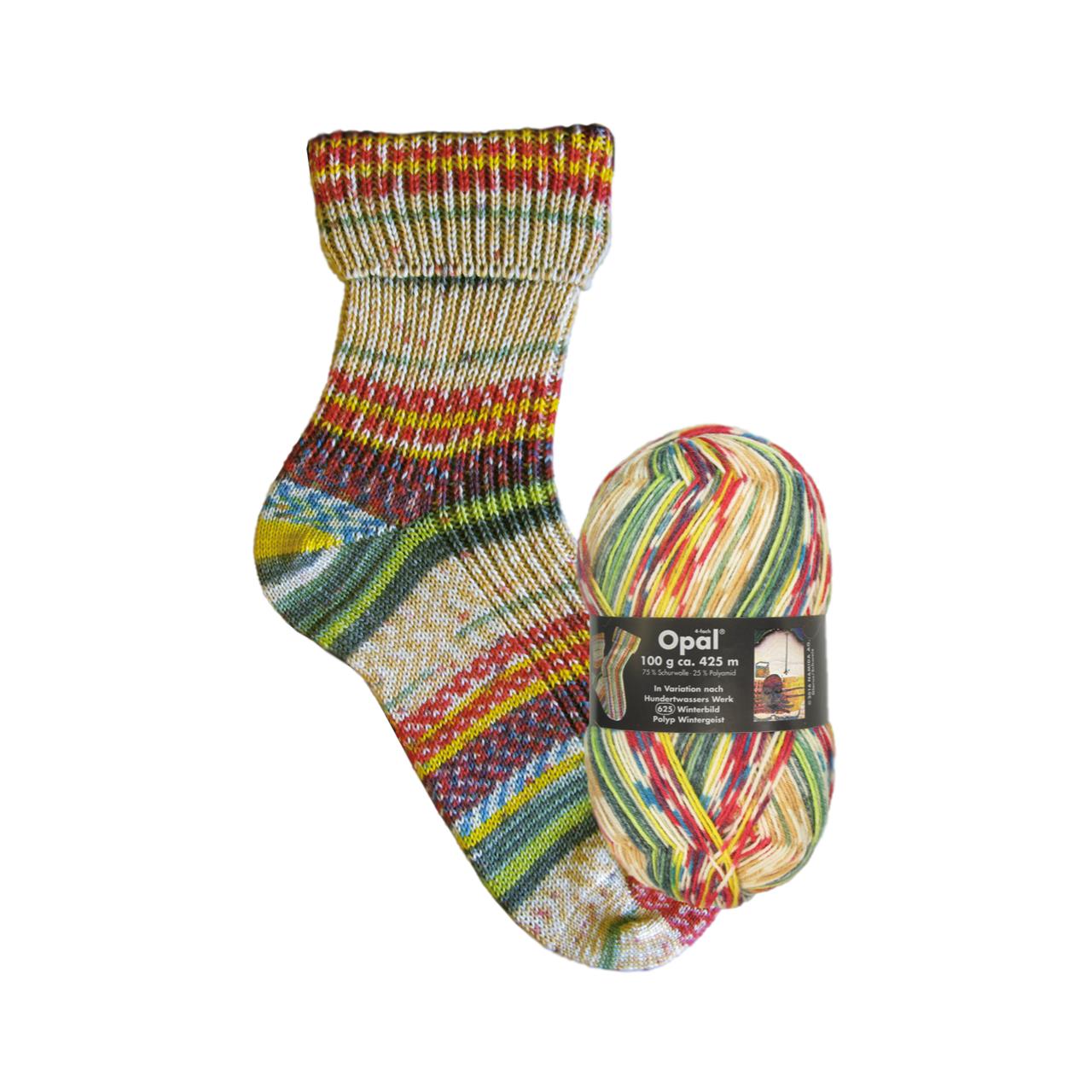 Opal Hundertwasser 4-fach 2104 Winterbild Polyp Wintergeist Werk 625