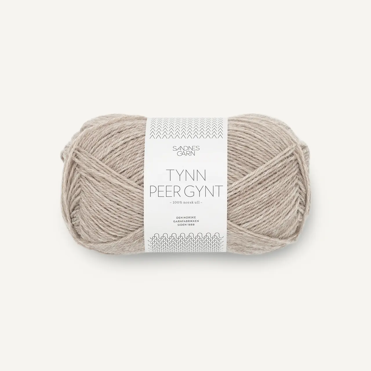 Tynn Peer Gynt 2650 Gråbeige Melert