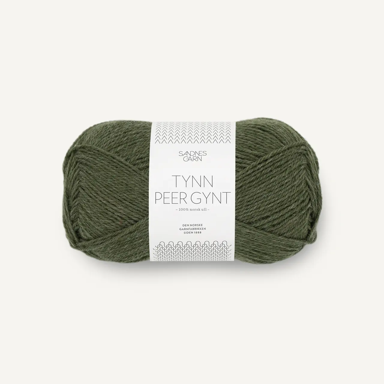 Tynn Peer Gynt 9572 Mørk Grønnmelert von Sandnes Garn. Norwegische Wolle ist leicht und warm und trotzdem robust.