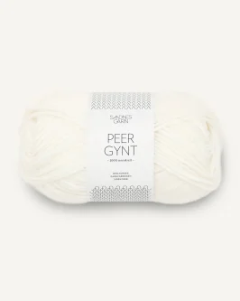 <span class="yarn-title">Peer Gynt</span> <span class="yarn-color">1001 Optisk Hvit</span>