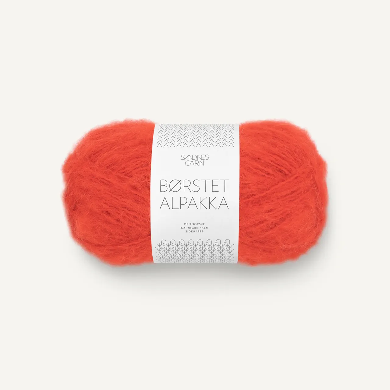 Børstet Alpakka 3819 Spicy Orange