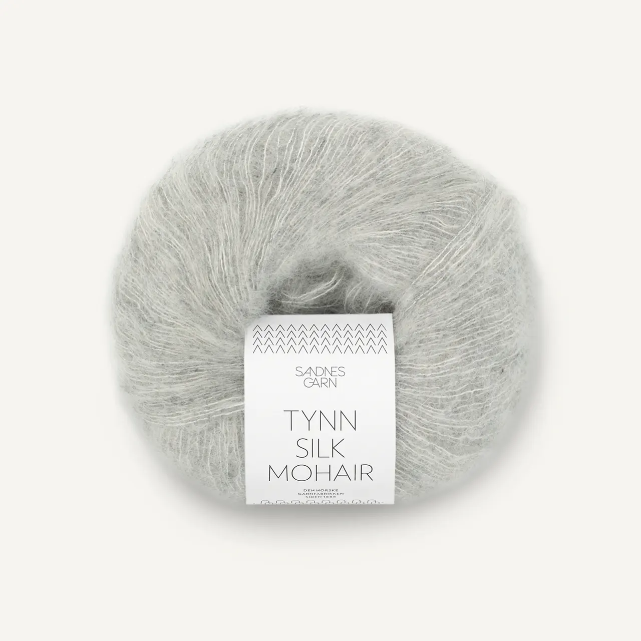 Tynn Silk Mohair 1022 Lys Grå Melert