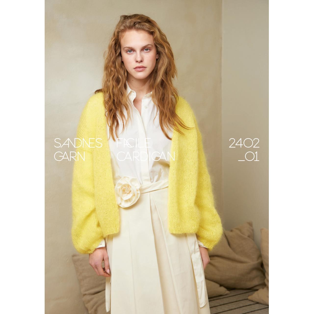 Einzelanleitung 2402 Nr.1 FACILE CARDIGAN Ballerina Chunky Mohair