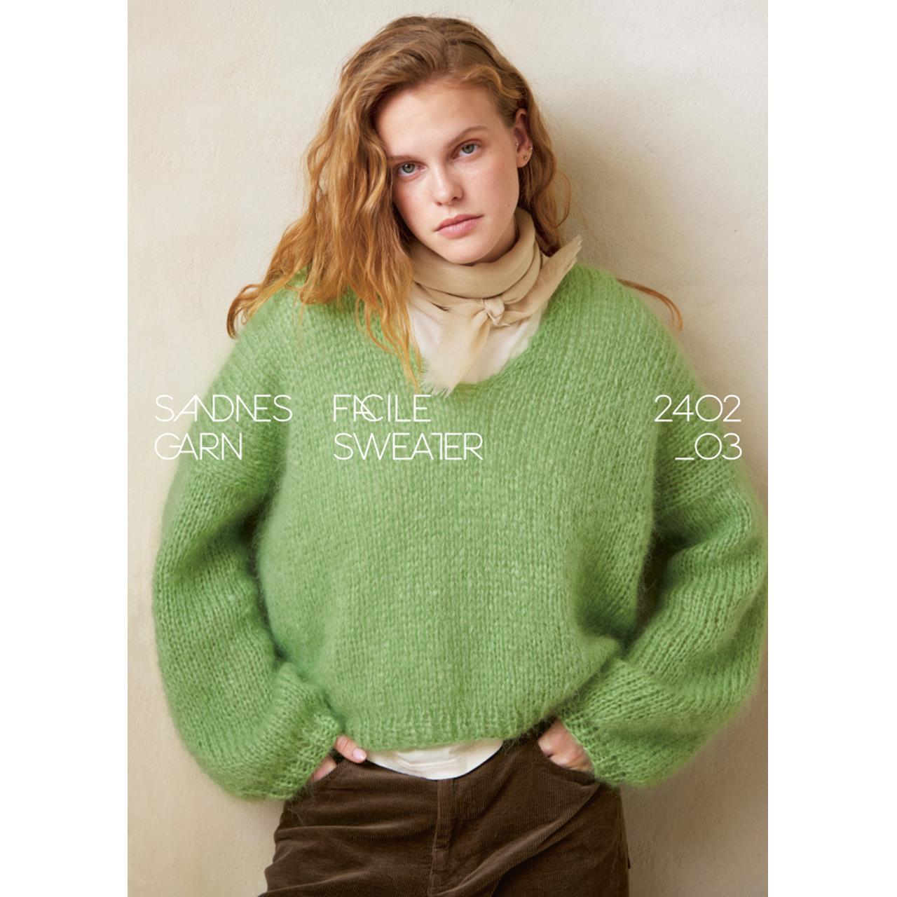 Einzelanleitung 2402 Nr.3 FACILE SWEATER Ballerina Chunky Mohair