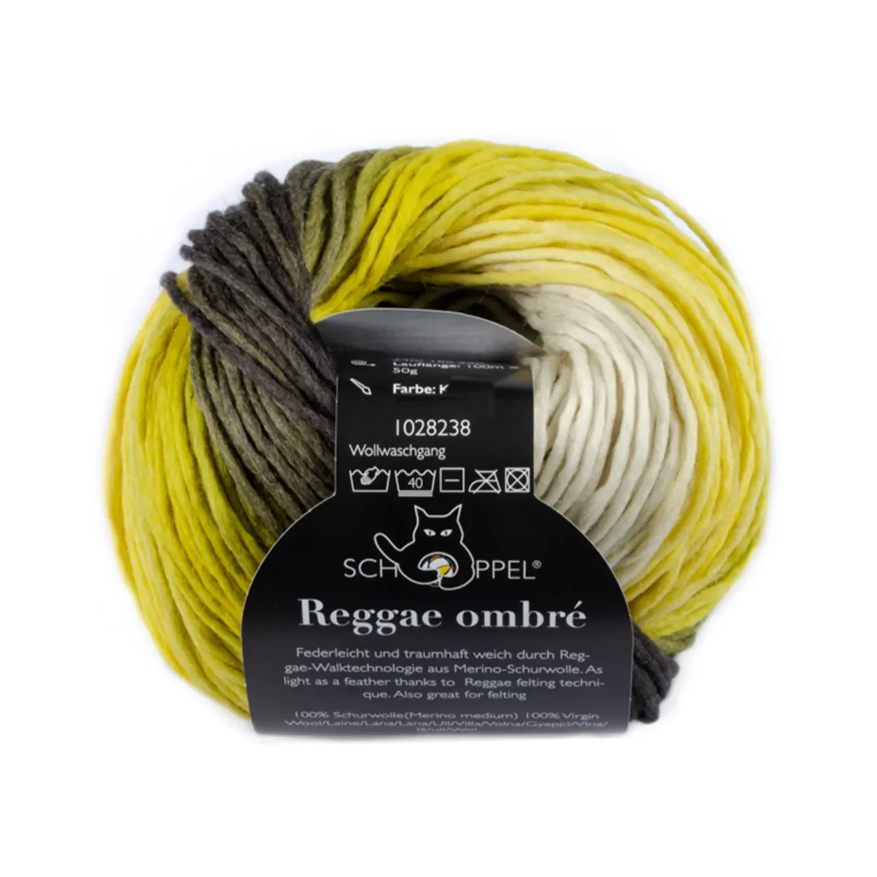 Reggae Ombré 2403 Vitamin C von Schoppel. Federleicht und traumhaft weich durch Reggae-Walktechnologie aus Merino-Schurwolle.