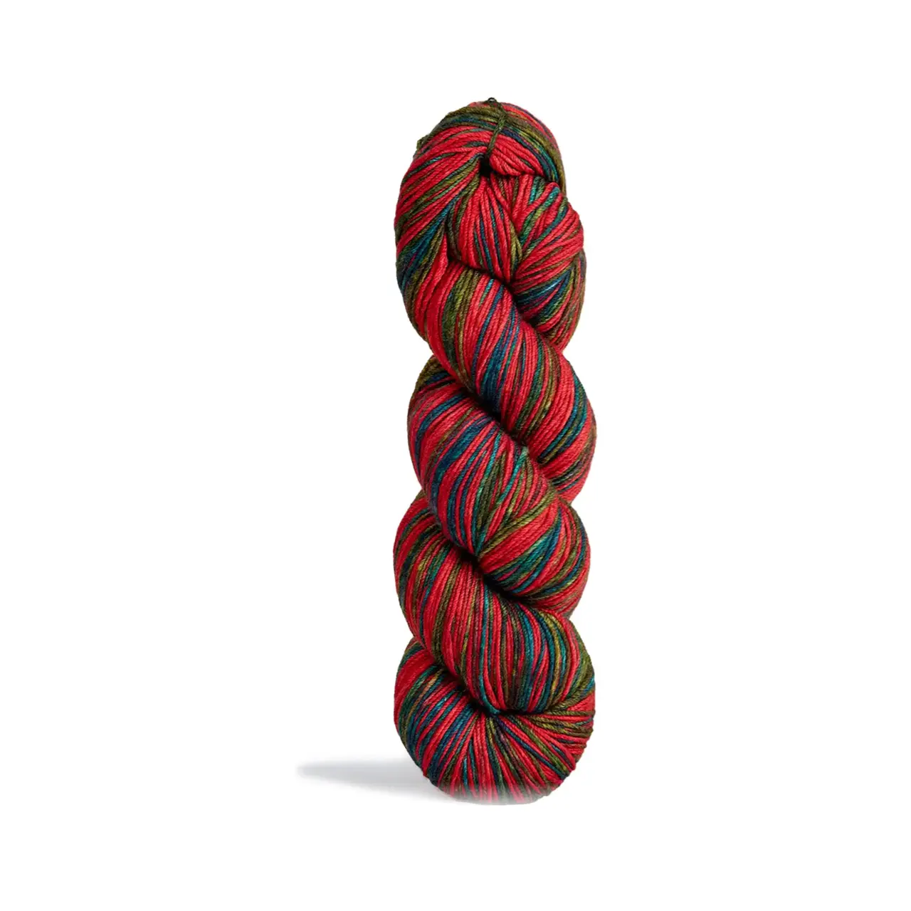 Uneek Fingering Christmas von Urth Yarns. Jeder Strang ist ein Unikat handgefärbt in atemberaubenden Farbverläufen und lebendigen Tönen.