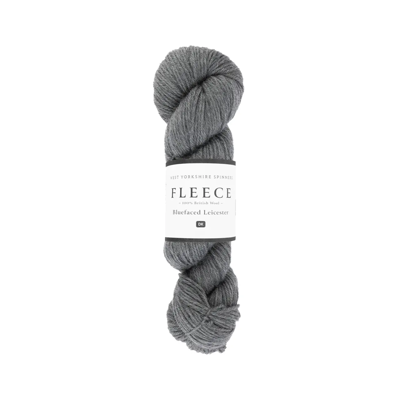 Fleece Bluefaced Leicester DK 1034 Fossil von West Yorkshire Spinners. Ein hochwertiges weiches und seidiges DK-Garn aus 100% Bluefaced Leicester erhältlich in natürlichen ungefärbten Tönen sowie satten Farbnuancen inspiriert von der Landschaft Yorkshires. Ideal für präzise Maschendefinition bei Pullovern Schals und mehr – beste britische Wollqualität.