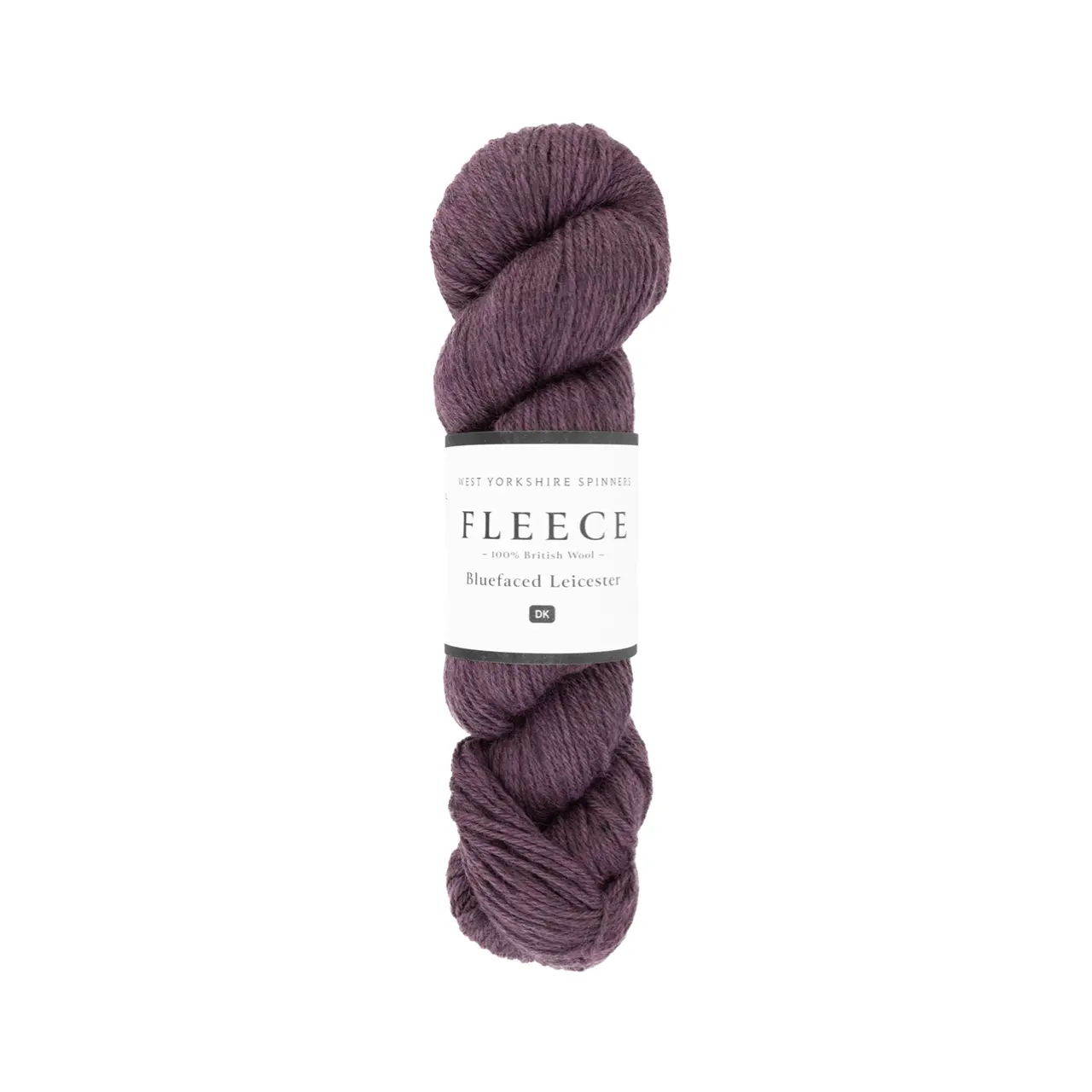 Fleece Bluefaced Leicester DK 1035 Bramble von West Yorkshire Spinners. Ein hochwertiges weiches und seidiges DK-Garn aus 100% Bluefaced Leicester erhältlich in natürlichen ungefärbten Tönen sowie satten Farbnuancen inspiriert von der Landschaft Yorkshires. Ideal für präzise Maschendefinition bei Pullovern Schals und mehr – beste britische Wollqualität.